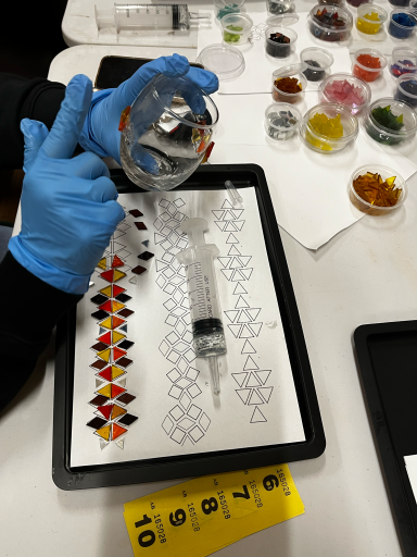 PPlanning glass patterns for Turkish Tea light